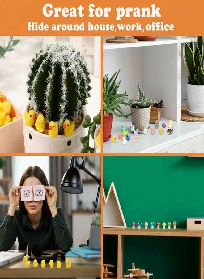 Barydat مجموعة باريدات من 400 قطعة من مجسمات الحيوانات الصغيرة المصنوعة من الراتنج، مثالية للمقالب والحرف اليدوية، وإكسسوارات مصغرة من الراتنج، وأشياء صغيرة لعيد الحب وعيد الفصح وحفلات الزفاف وتزيين الحدائق (جميلة). - Image 4